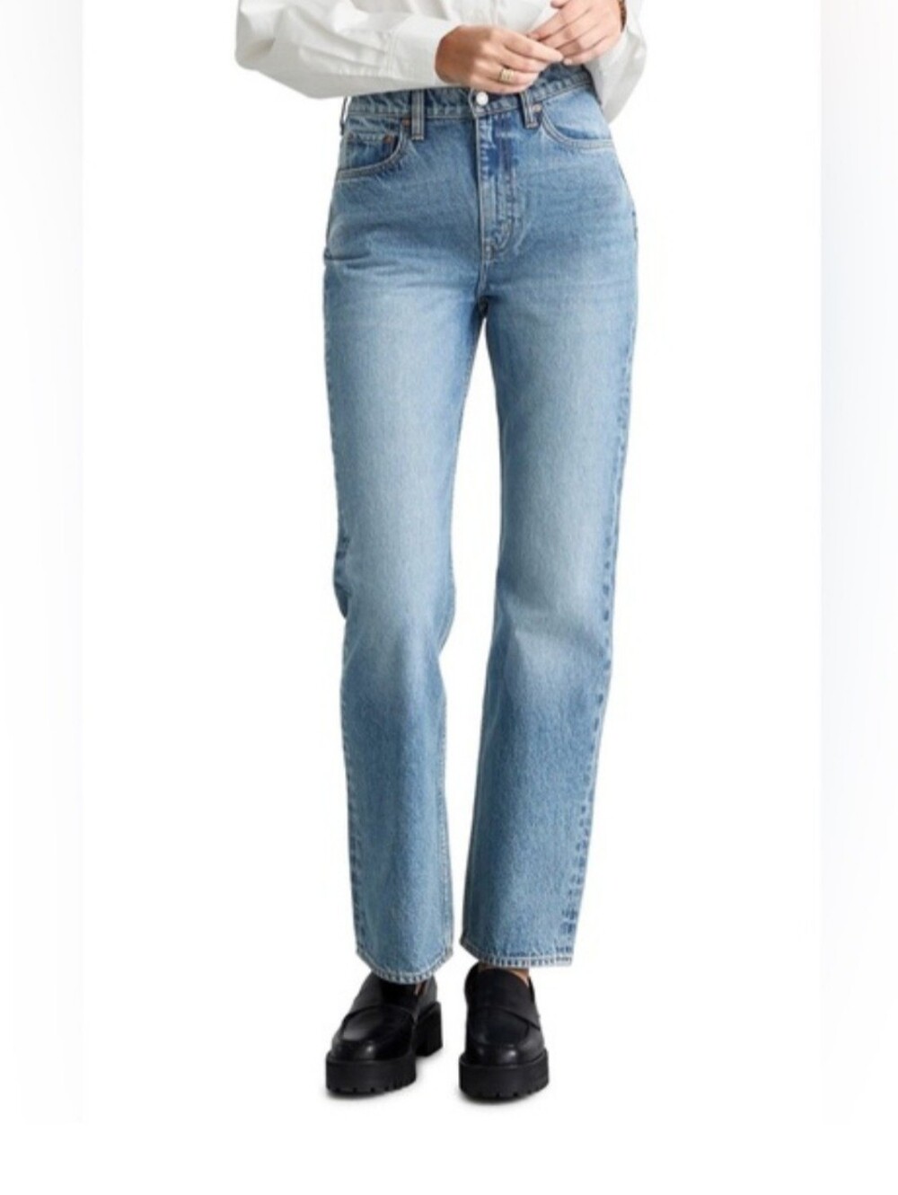 & Other Stories Light Wash Sublime Cut Straight Leg Jeans